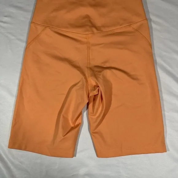 NEW $48 Girlfriend Collective [ Small ] High Waist Bike Shorts Orange‎ #6033