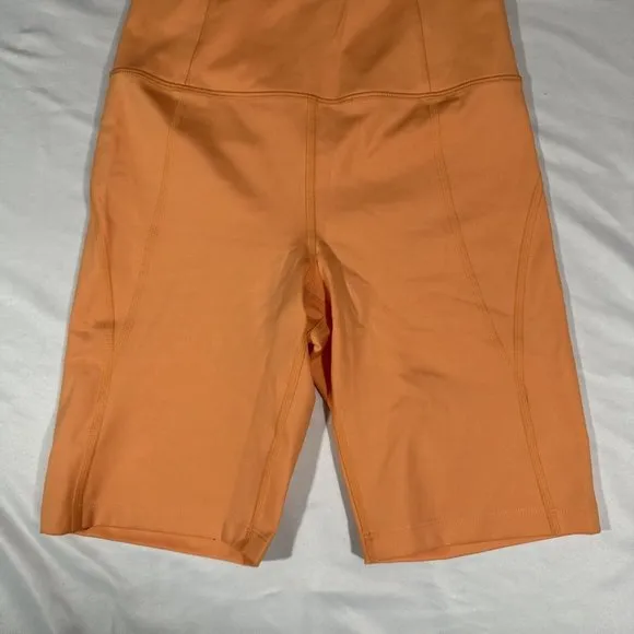 NEW $48 Girlfriend Collective [ Small ] High Waist Bike Shorts Orange‎ #6033
