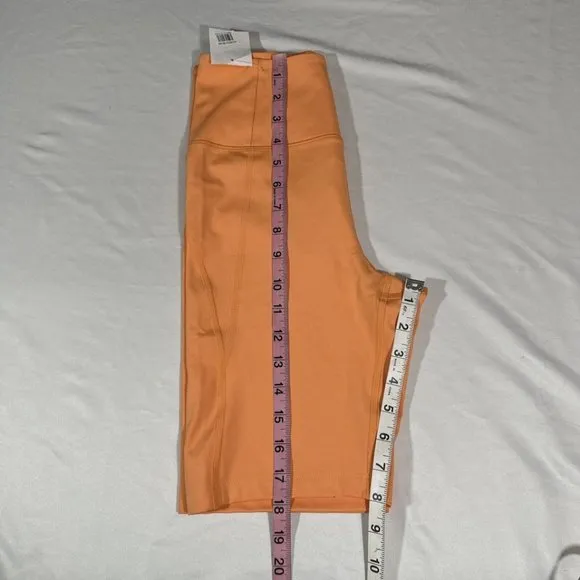 NEW $48 Girlfriend Collective [ Small ] High Waist Bike Shorts Orange‎ #6033