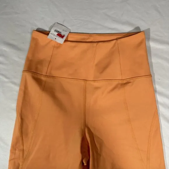 NEW $48 Girlfriend Collective [ Small ] High Waist Bike Shorts Orange‎ #6033