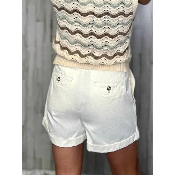 NEW BY TOGETHER crop shorts in cream