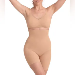 NEW Honeylove SuperPower Shorts Sand Nude/Beige High Waist Shapewear