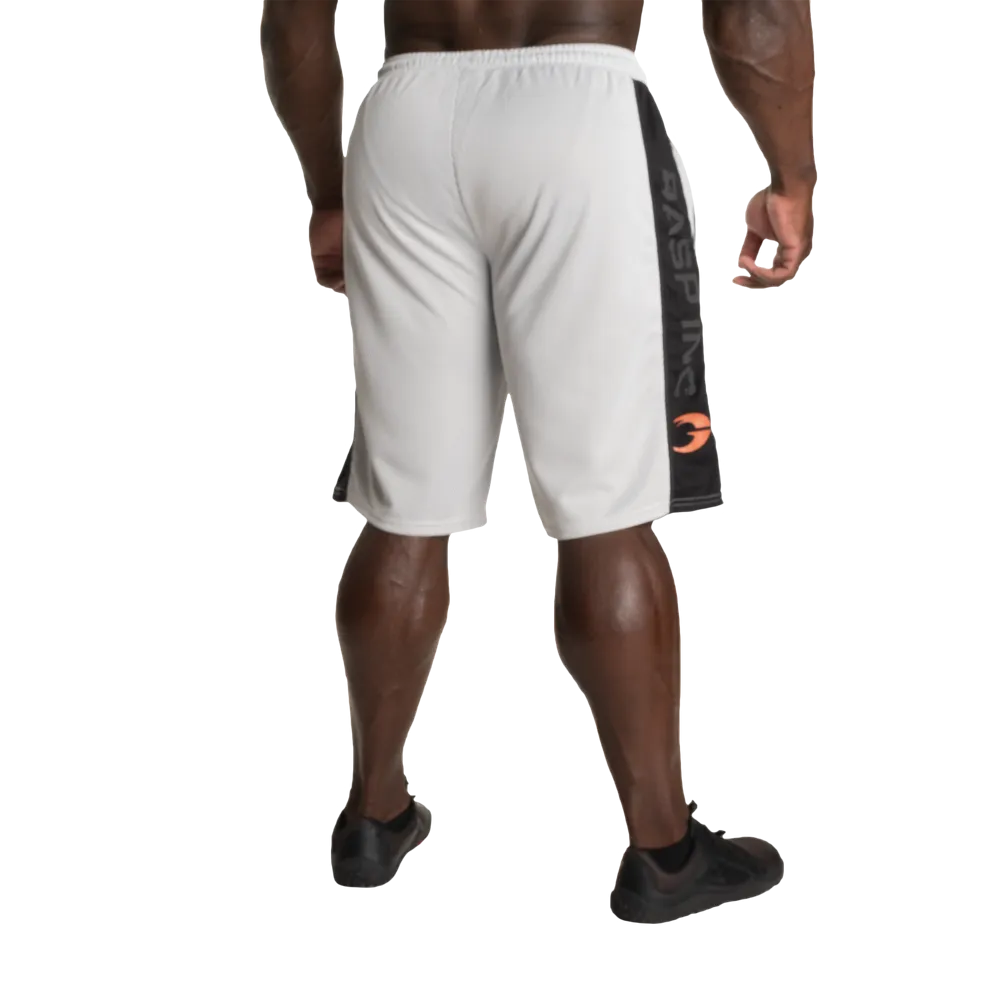 No1 mesh shorts, White/Black