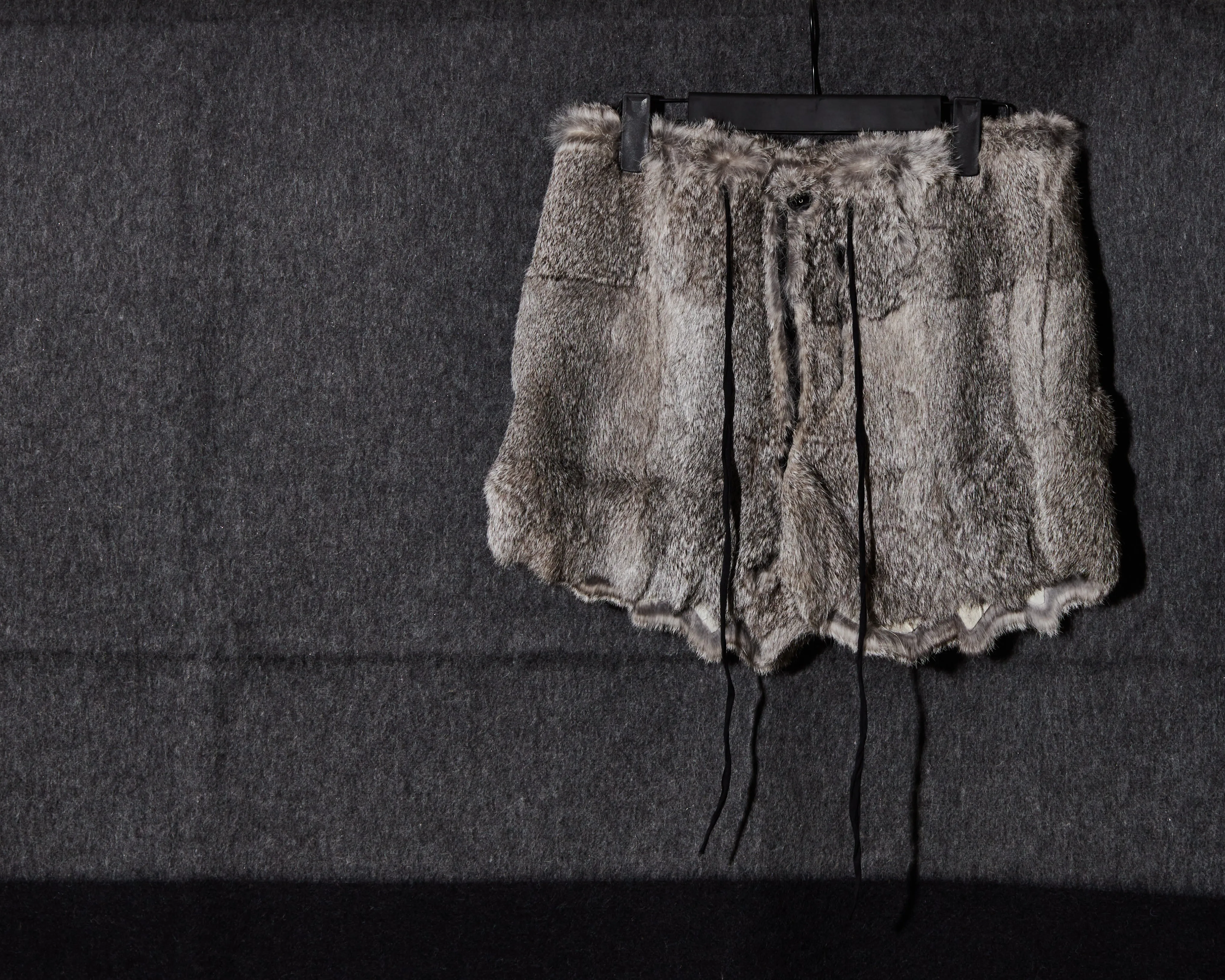 NUMBER (N)INE ARCHIVE RABBIT FUR SHORTS