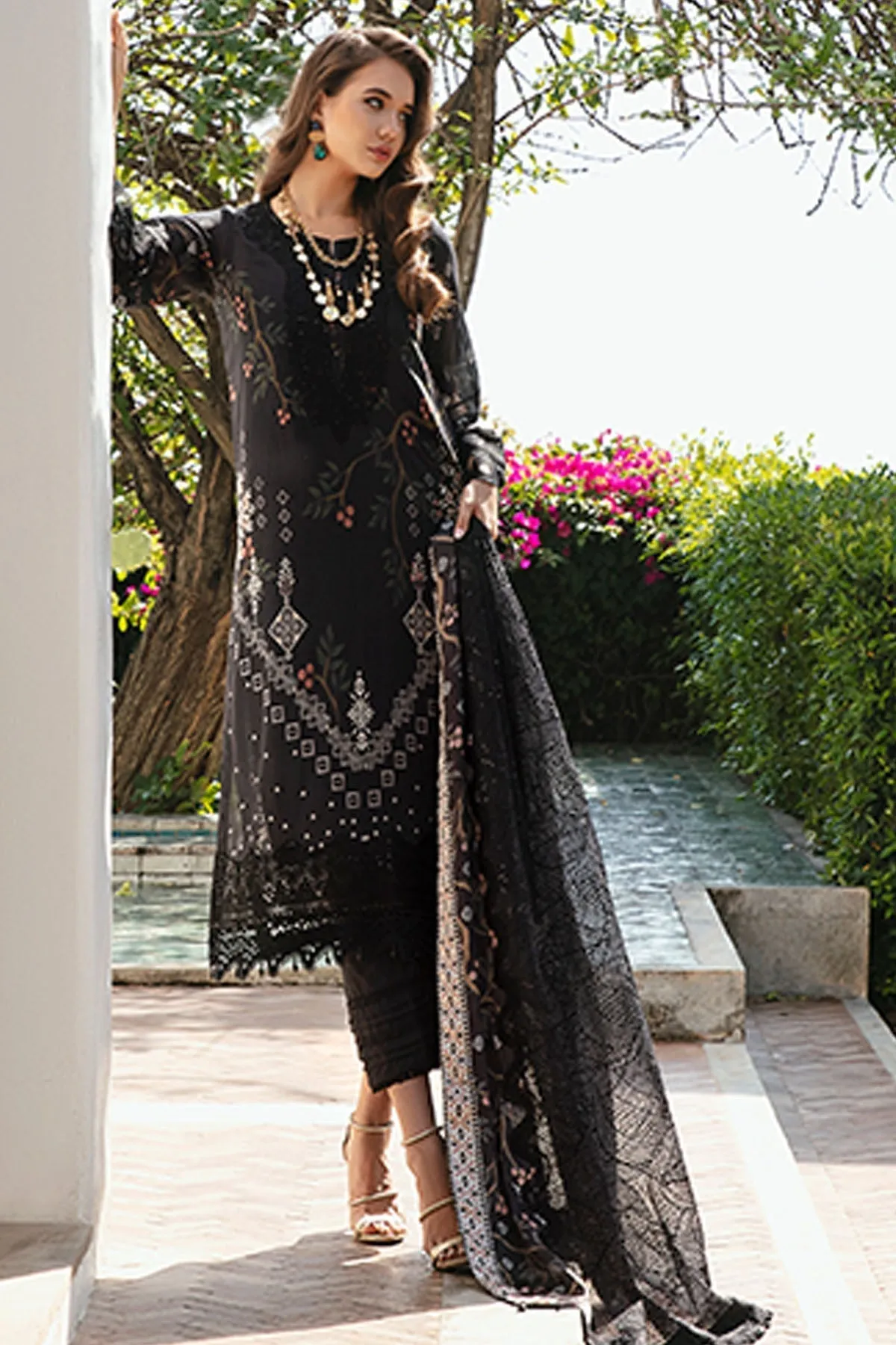 Nureh Maya Swiss Embroidered Lawn 3pcs
