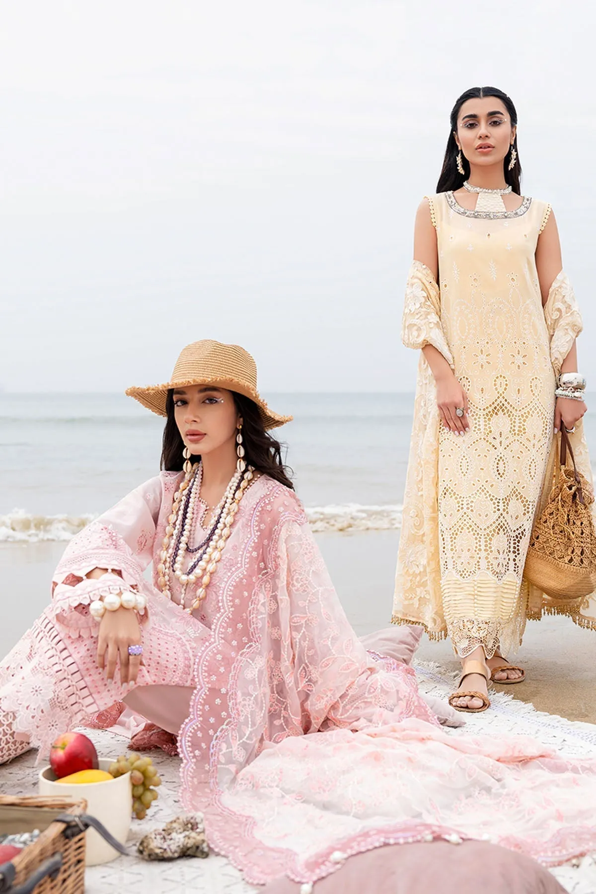 Nureh Tere Sang Embroidered Swiss Lawn 3Pcs