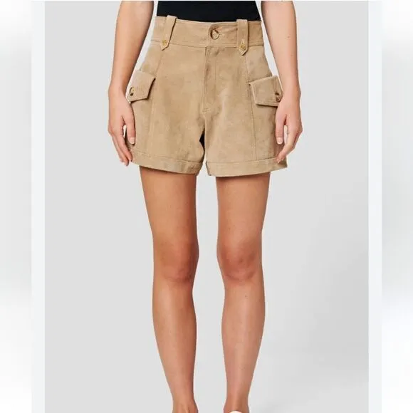 NWT Blank NYC Leather High Rise Shorts Size 32 Women's