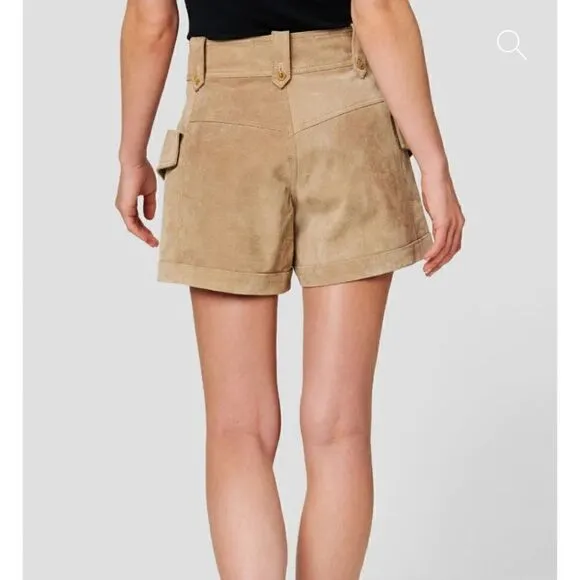 NWT Blank NYC Leather High Rise Shorts Size 32 Women's