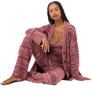 NWT L*Space Demi Cardigan Sweater Purple Space Dye Size XS/S Reg. $198