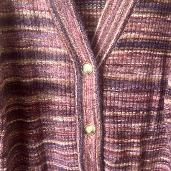 NWT L*Space Demi Cardigan Sweater Purple Space Dye Size XS/S Reg. $198