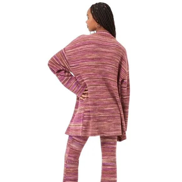 NWT L*Space Demi Cardigan Sweater Purple Space Dye Size XS/S Reg. $198