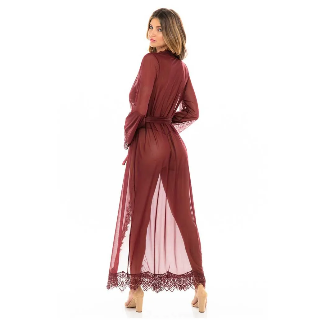 Oh La La Cheri Provence Sheer Long Robe