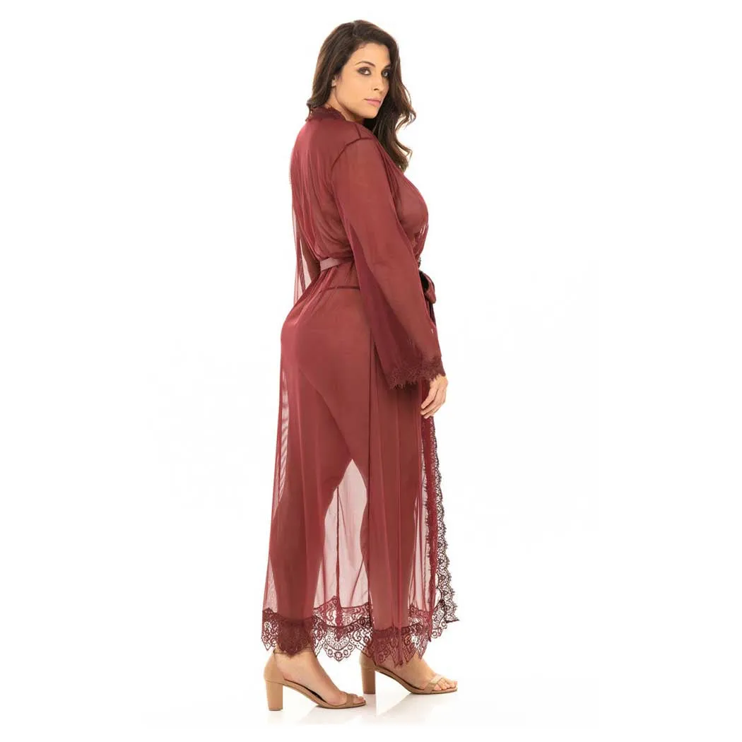 Oh La La Cheri Provence Sheer Long Robe