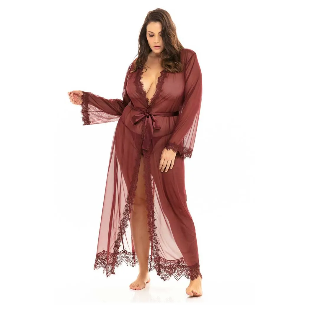 Oh La La Cheri Provence Sheer Long Robe