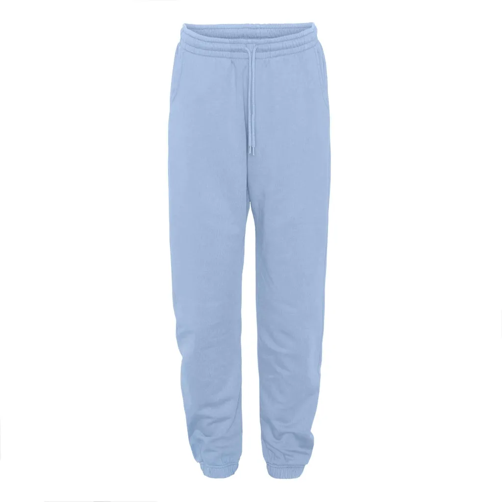 Organic unisex sweatpants in seaside blue