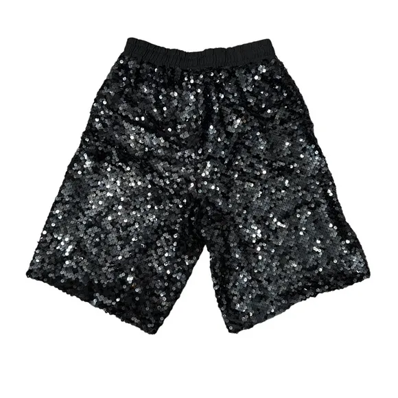 Ottod’Ame black sequin knee length shorts Ottodame size 2 xxs