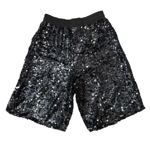 Ottod’Ame black sequin knee length shorts Ottodame size 2 xxs