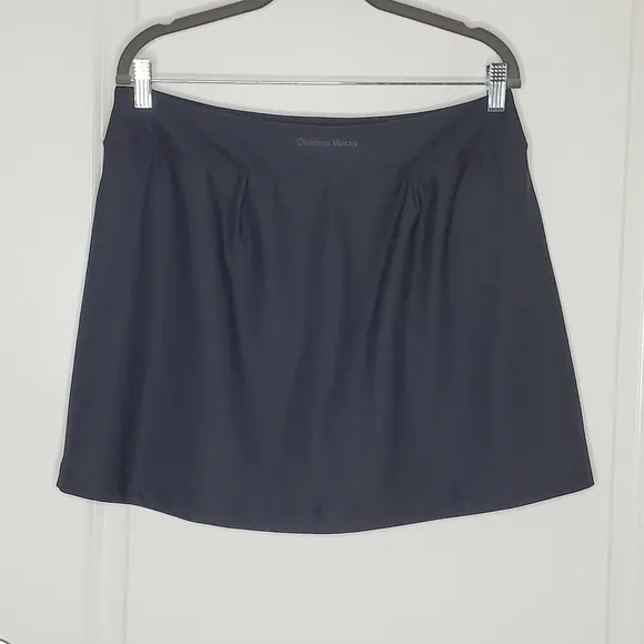 Outdoor Voices Black High Rise Court Mini Tennis Skort