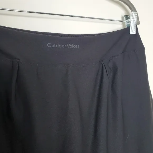 Outdoor Voices Black High Rise Court Mini Tennis Skort