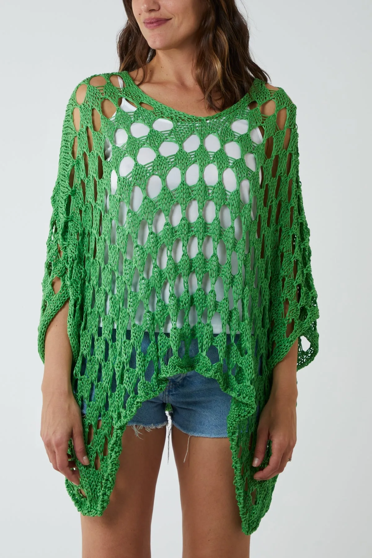 Oversized Diamond Crochet Blouse