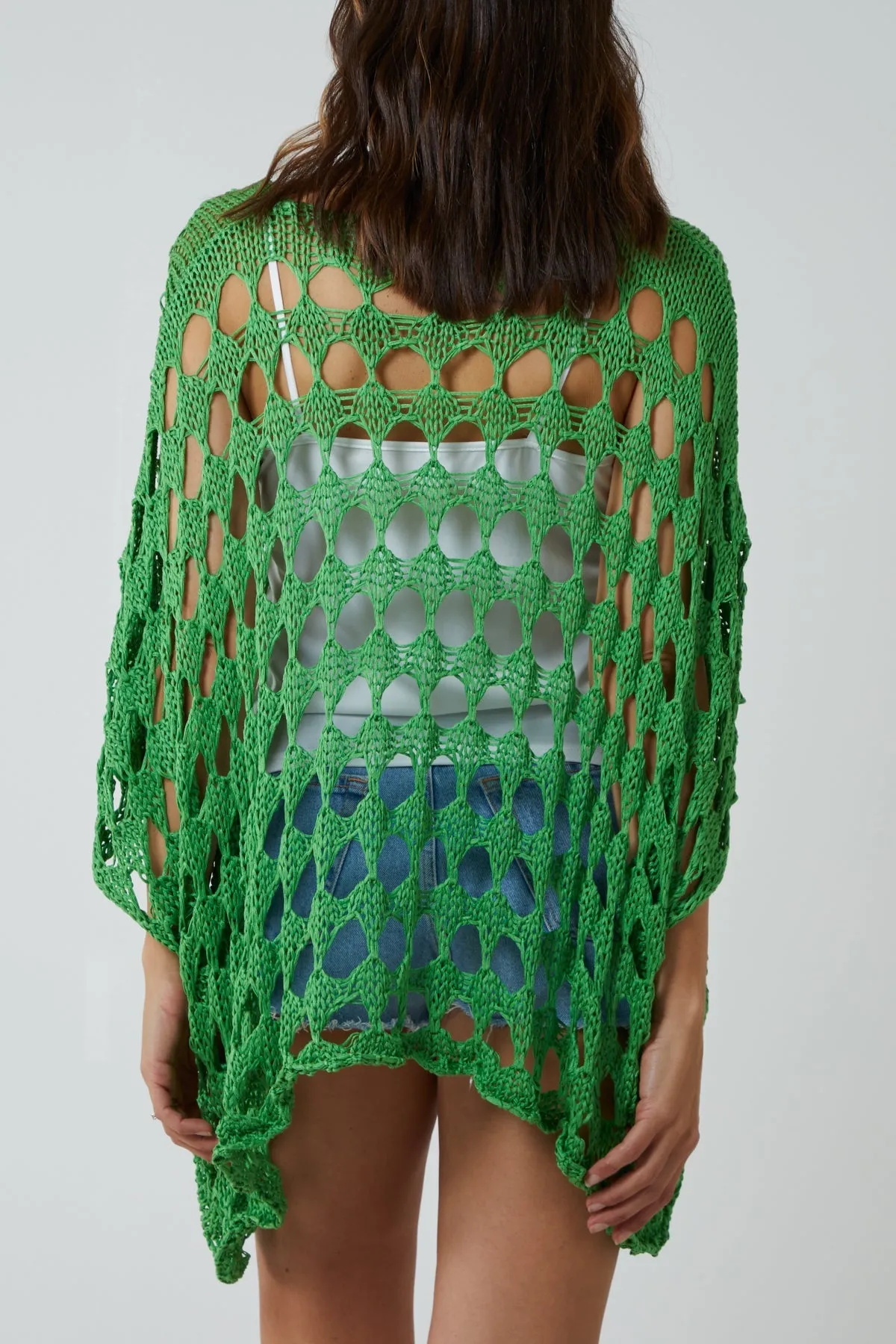 Oversized Diamond Crochet Blouse