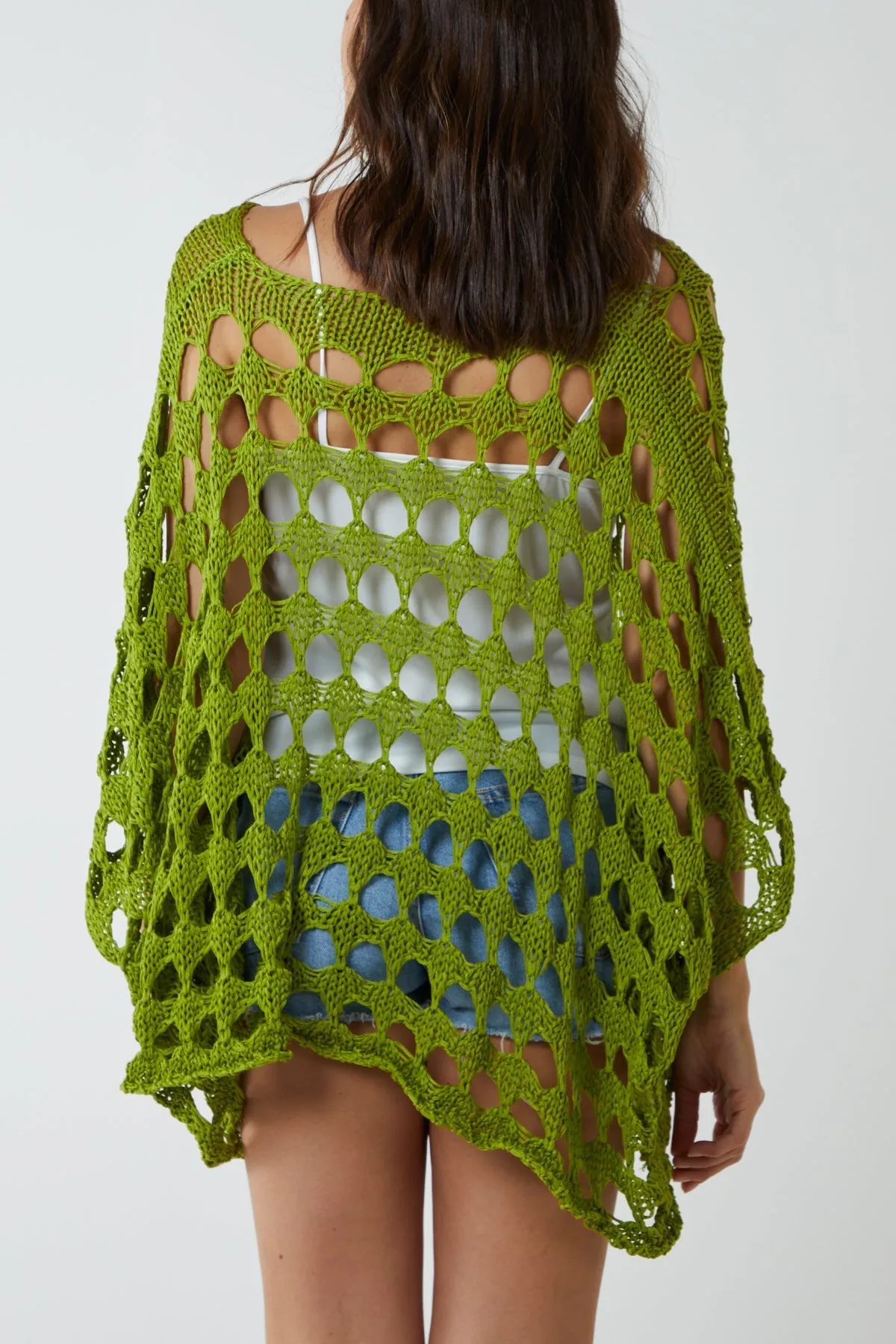 Oversized Diamond Crochet Blouse