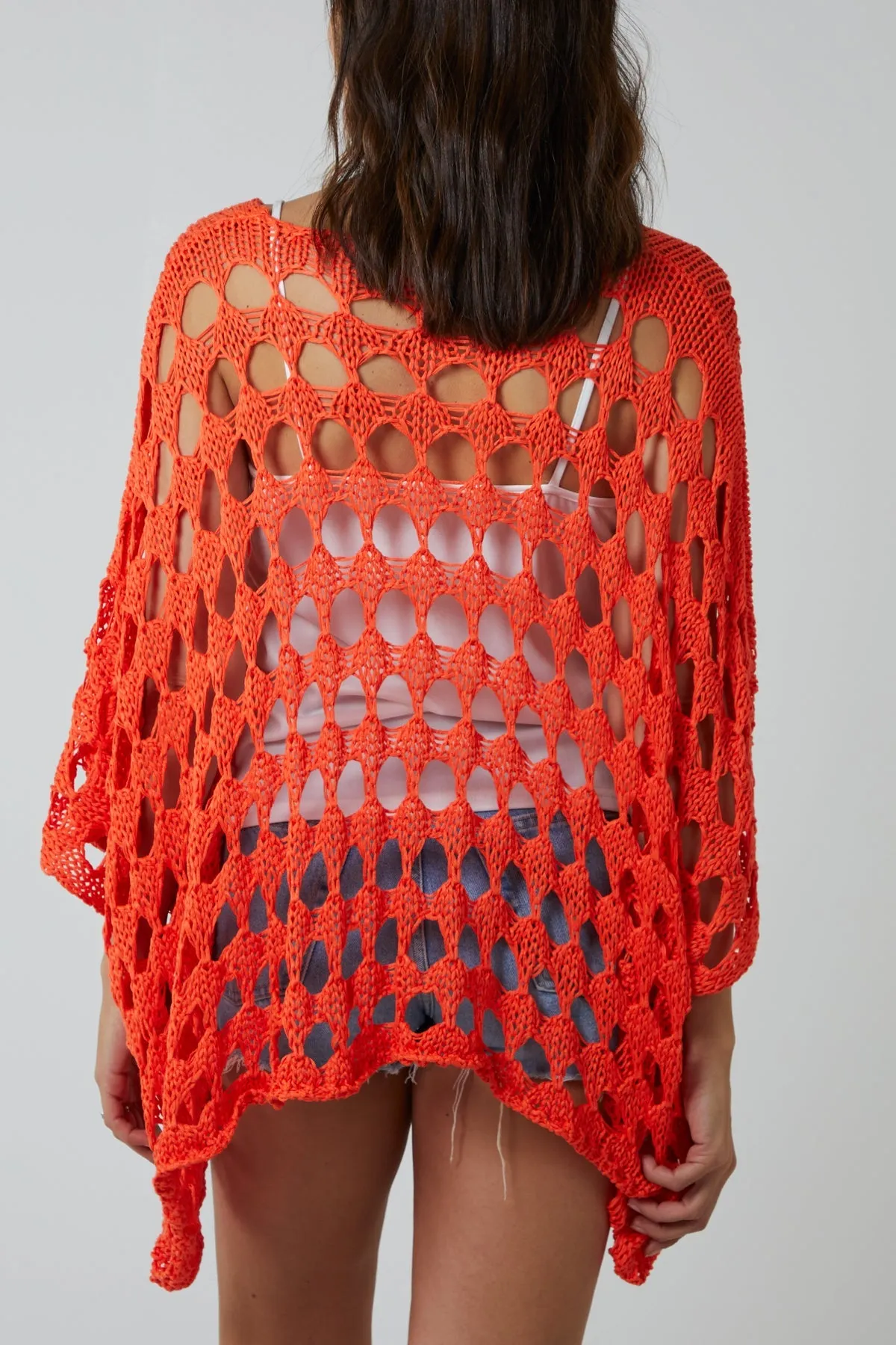 Oversized Diamond Crochet Blouse