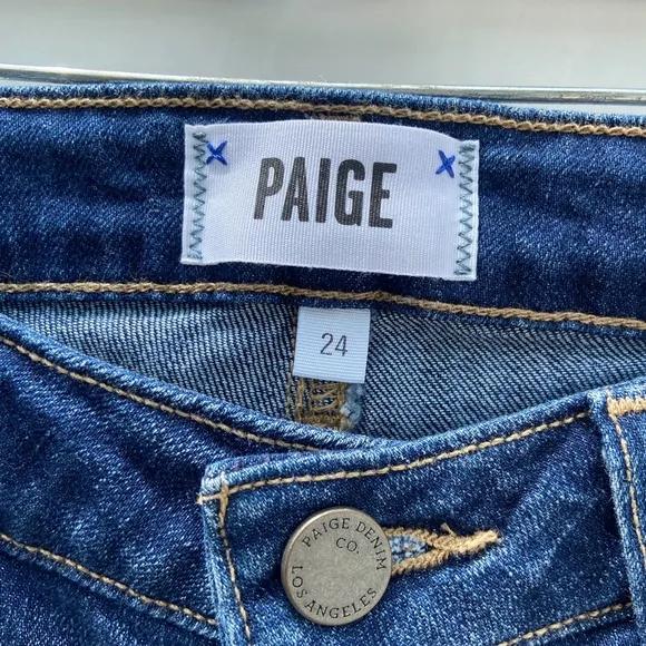 PAIGE Jimmy Jimmy Maribel Destructed Jean Shorts Cuffed Women’s 24