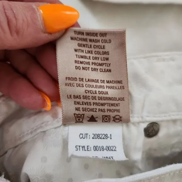 PAIGE Jimmy Jimmy White Denim Shorts in Crisp White Style 0018-0022 Size 27