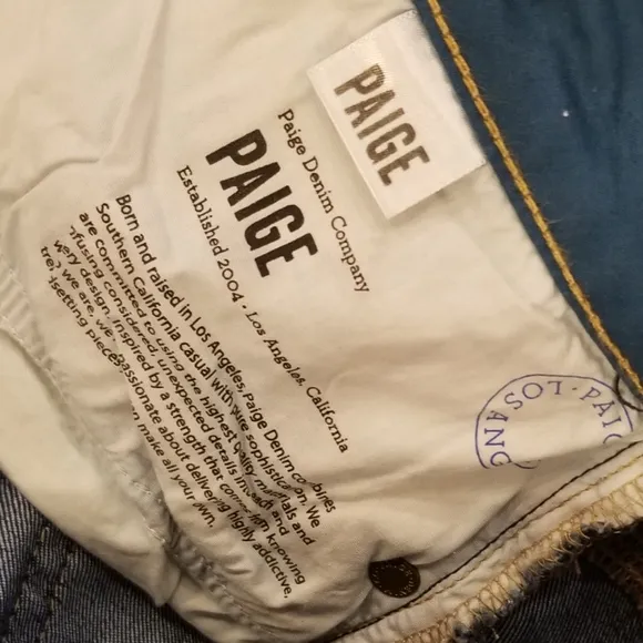 Paige NEW Denim Jean Jimmy Jimmy Summer Shorts Size 29 Dark Wash