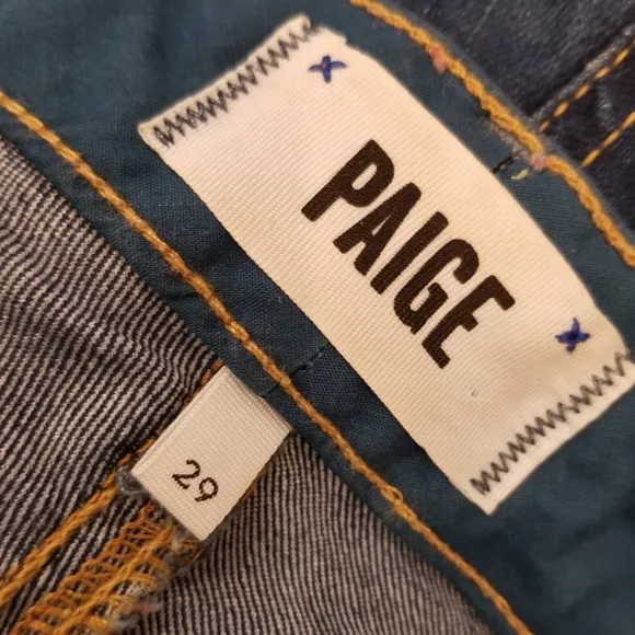 Paige NEW Denim Jean Jimmy Jimmy Summer Shorts Size 29 Dark Wash