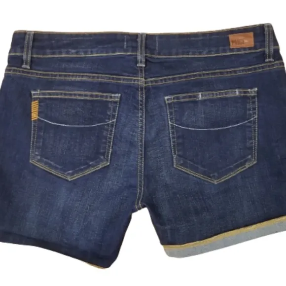Paige NEW Denim Jean Jimmy Jimmy Summer Shorts Size 29 Dark Wash