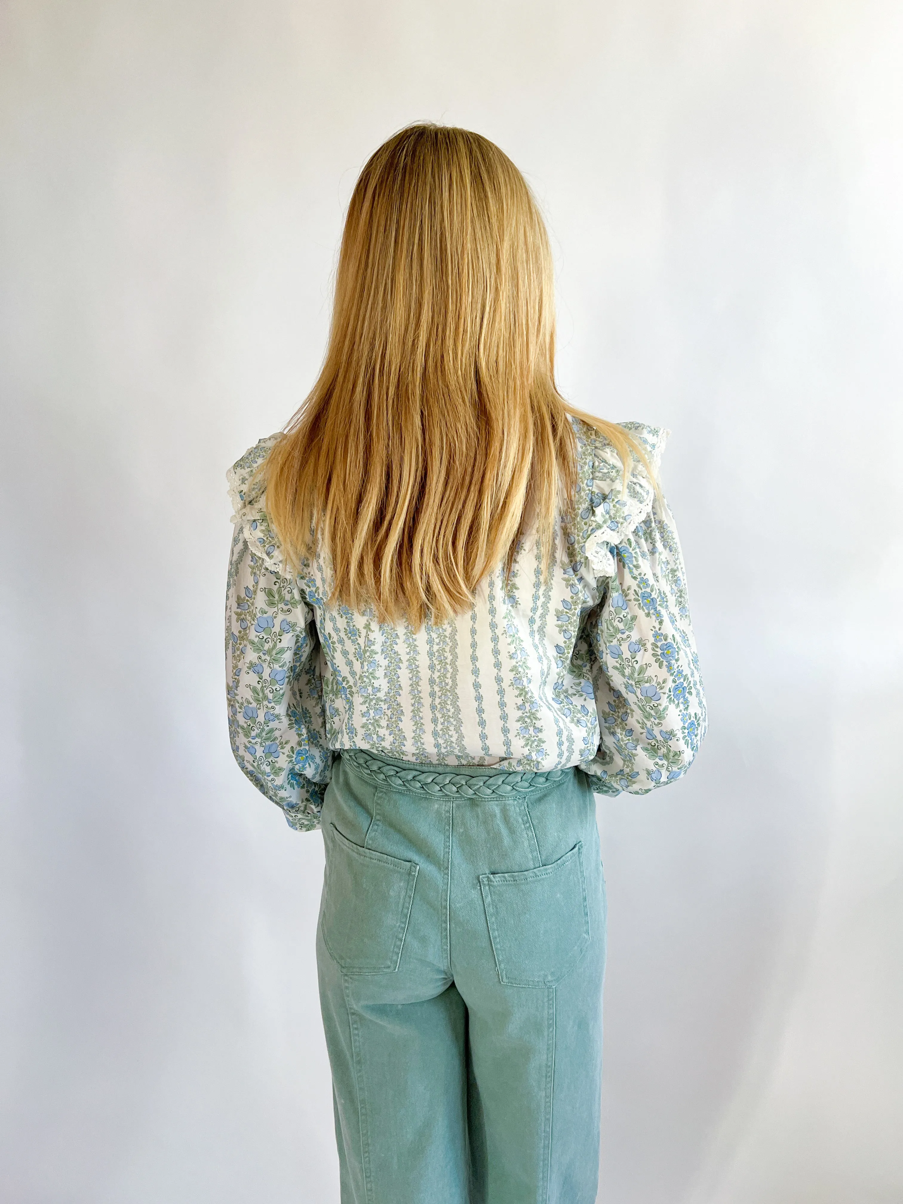 Paisley Ruffle Top