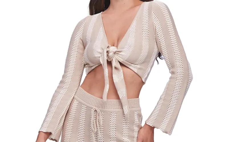 Paloma Beige Knitted Set ::RET