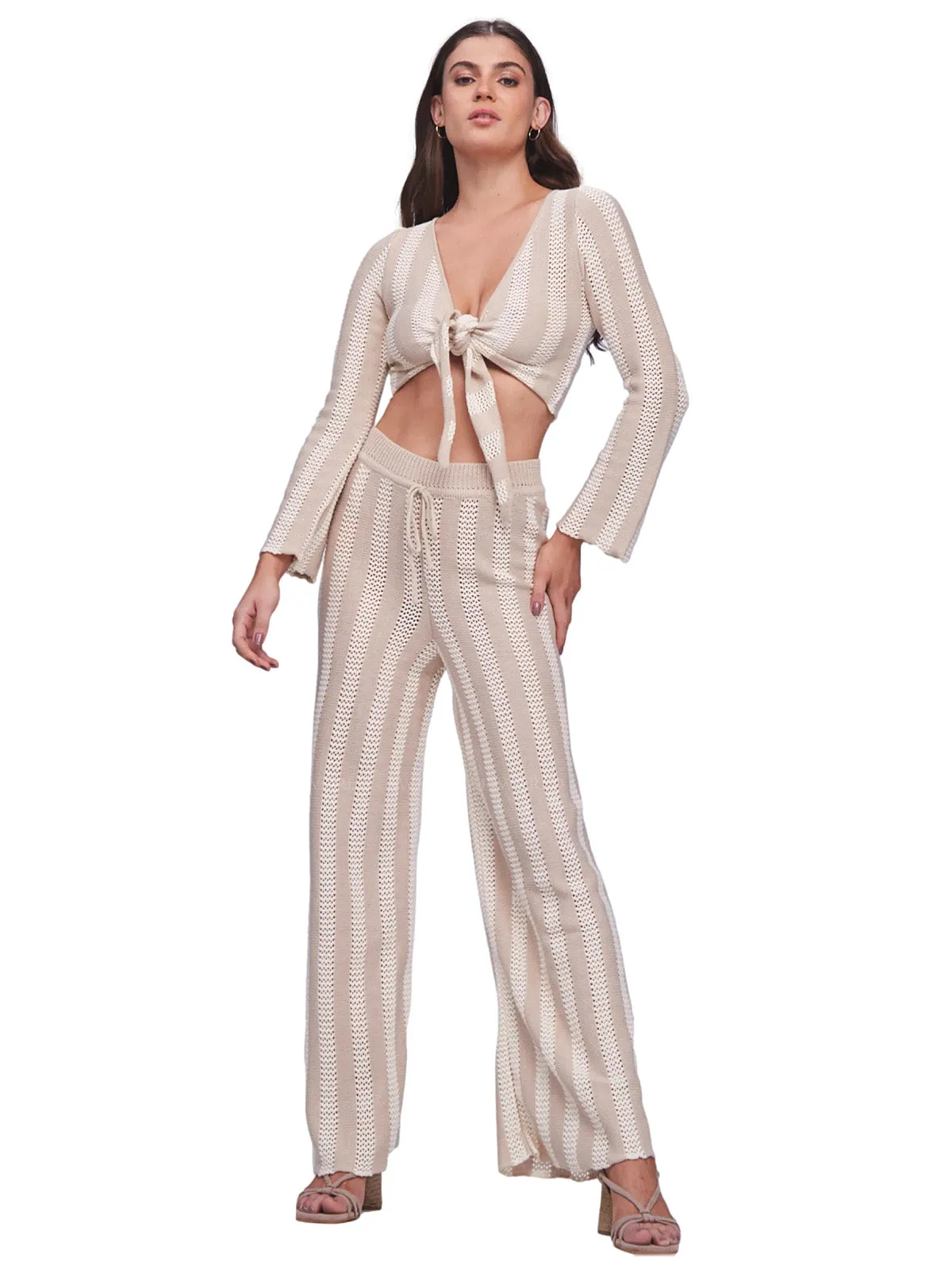 Paloma Beige Knitted Set ::RET