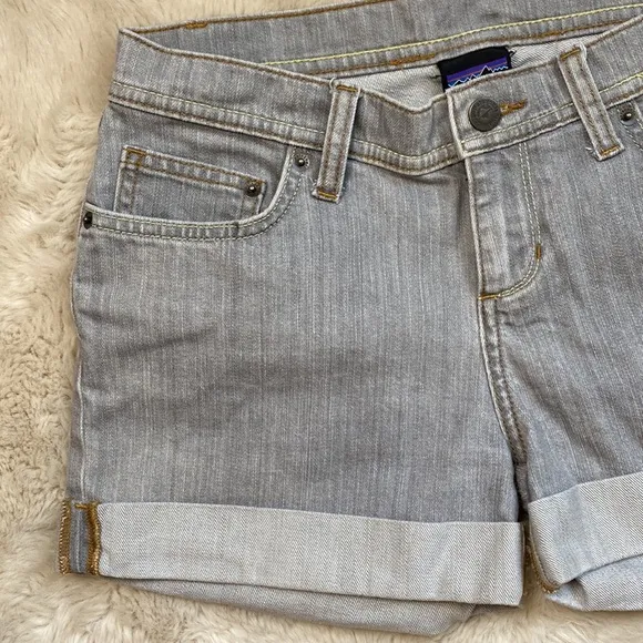 Patagonia Women’s Shortie Denim Shorts Grey 27