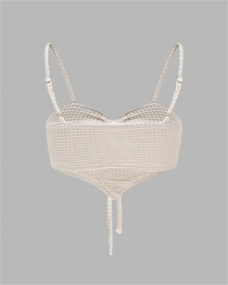 Pearls Crochet Cami Top