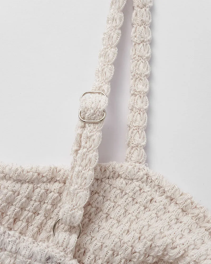 Pearls Crochet Cami Top
