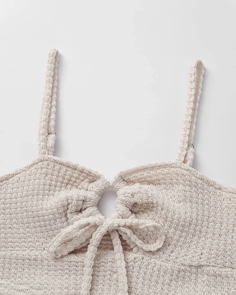Pearls Crochet Cami Top