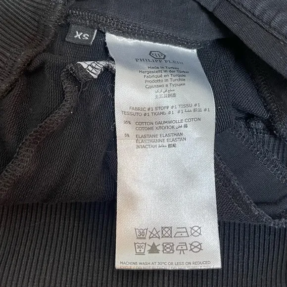 Philipp Plein Active Geometric Jogging Shorts black size XS