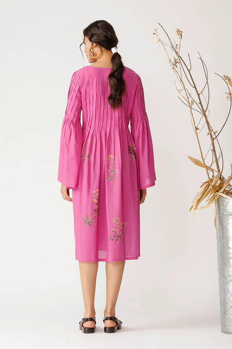 Pink Aronia Embroidered Tunic