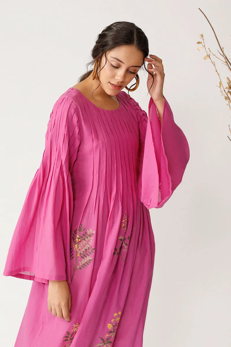 Pink Aronia Embroidered Tunic