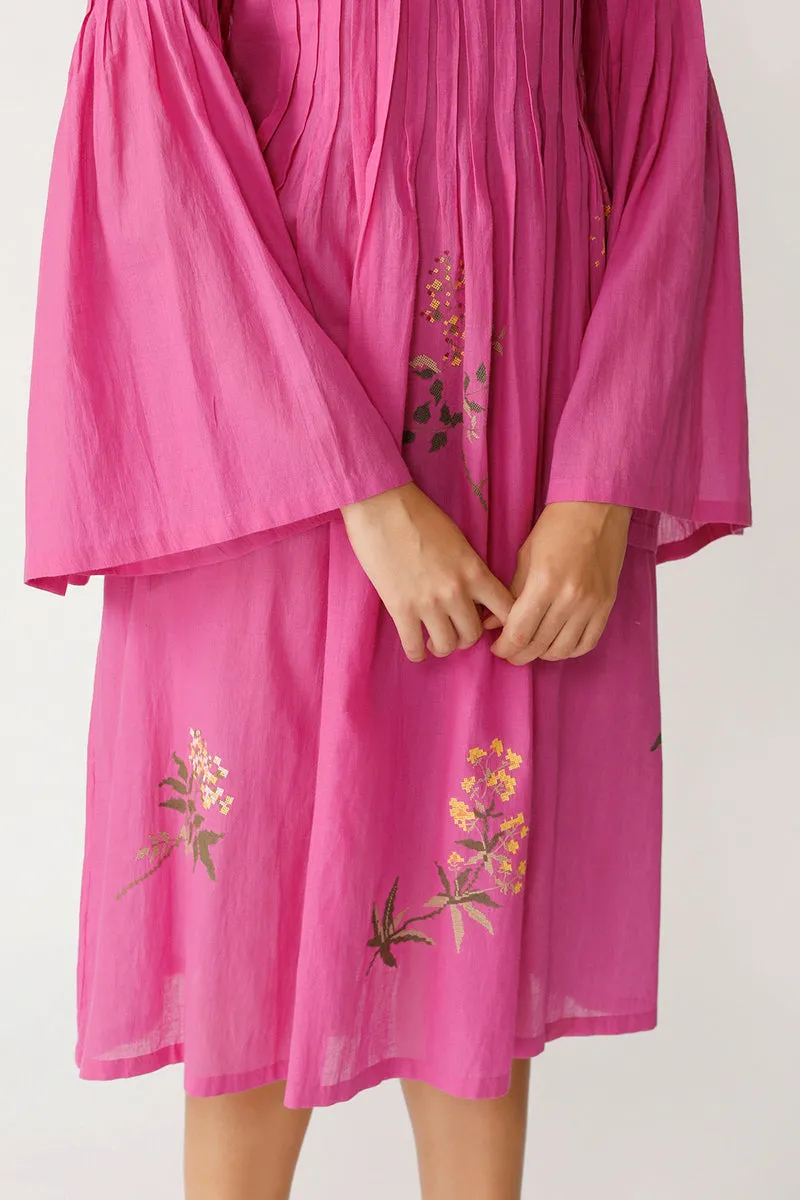 Pink Aronia Embroidered Tunic