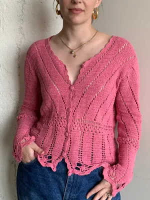 Pink crochet top
