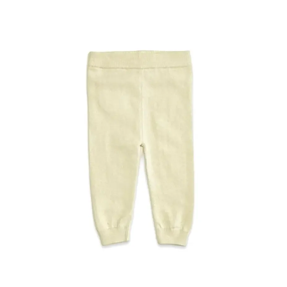 Pocket Sweater Knit Baby Legging Pants (Organic Cotton)