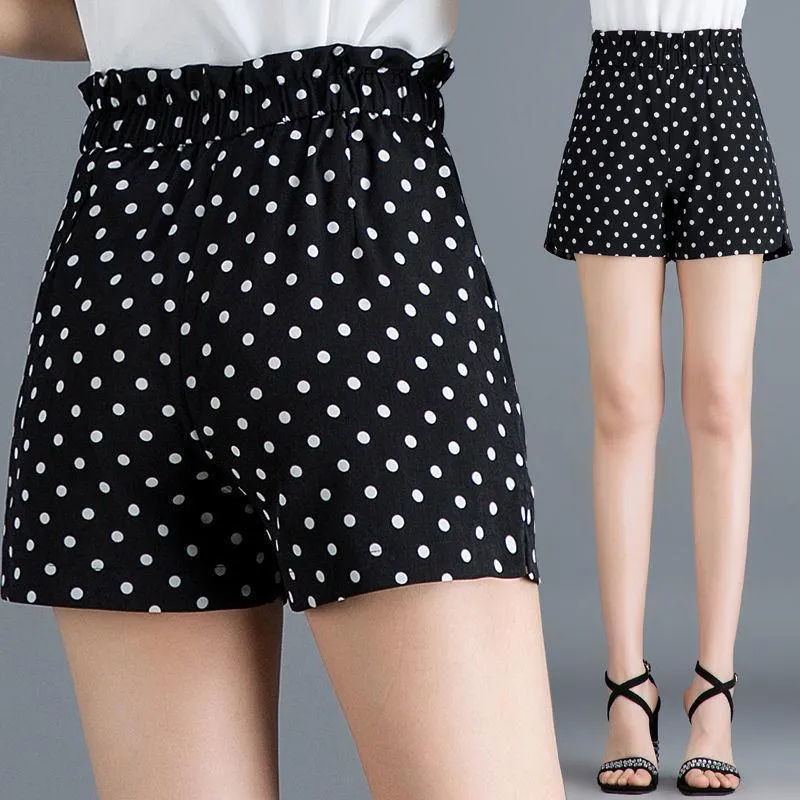 PolkaDot Breeze High-Waist Shorts