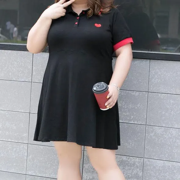 Polo Heart Embroidered Dress SD00384
