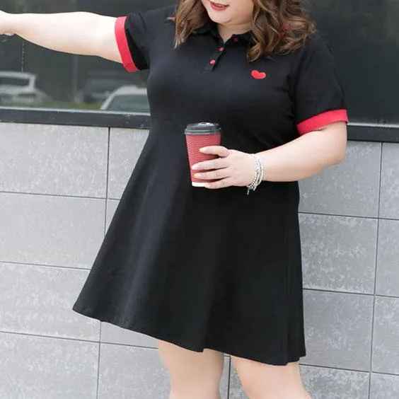 Polo Heart Embroidered Dress SD00384