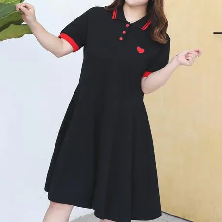 Polo Heart Embroidered Dress SD00384