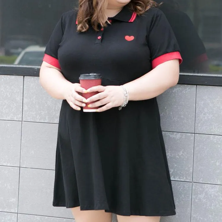 Polo Heart Embroidered Dress SD00384